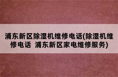 浦东新区除湿机维修电话(除湿机维修电话  浦东新区家电维修服务)